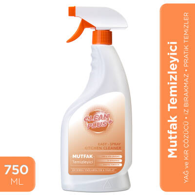 Clean Plus+ Yağ ve Kir Çözücü Ultra Güçlü Mutfak Temizleyici 750 ml - 6