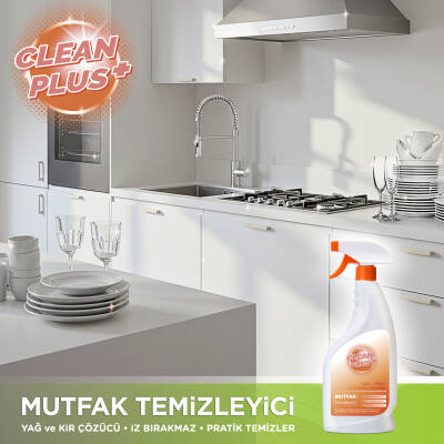 Clean Plus+ Yağ ve Kir Çözücü Ultra Güçlü Mutfak Temizleyici 750 ml - 7