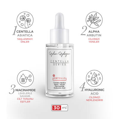 Onarıcı, Aydınlatıcı ve Nemlendirici Ampoule - Centella, Vitamin C & Hyaluronic Acid 30 ml - 1