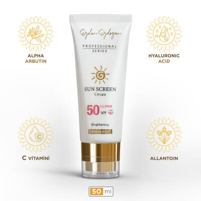 Yüksek Korumalı Leke Karşıtı, Aydınlatıcı, Waterproof Spf 50+ Yüz Güneş Kremi 50ml - 1